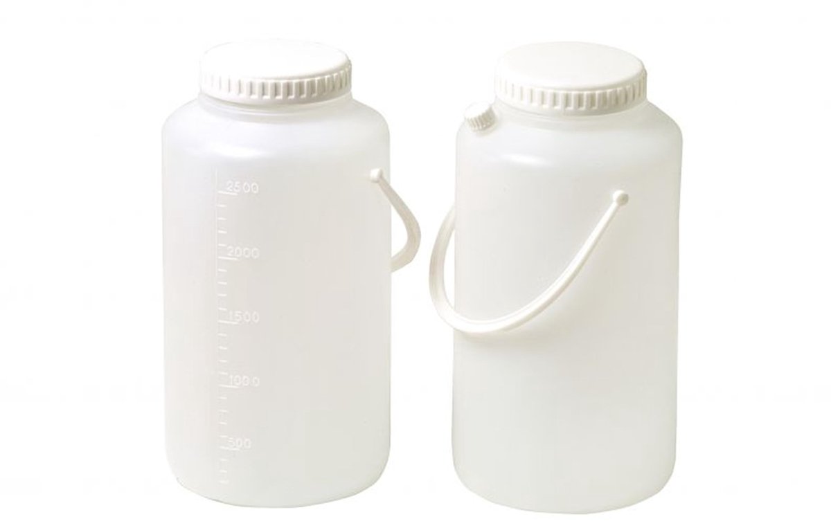 Dailygoods - Urinepot van Kunststof, 2,5 l met Handvat en Deksel