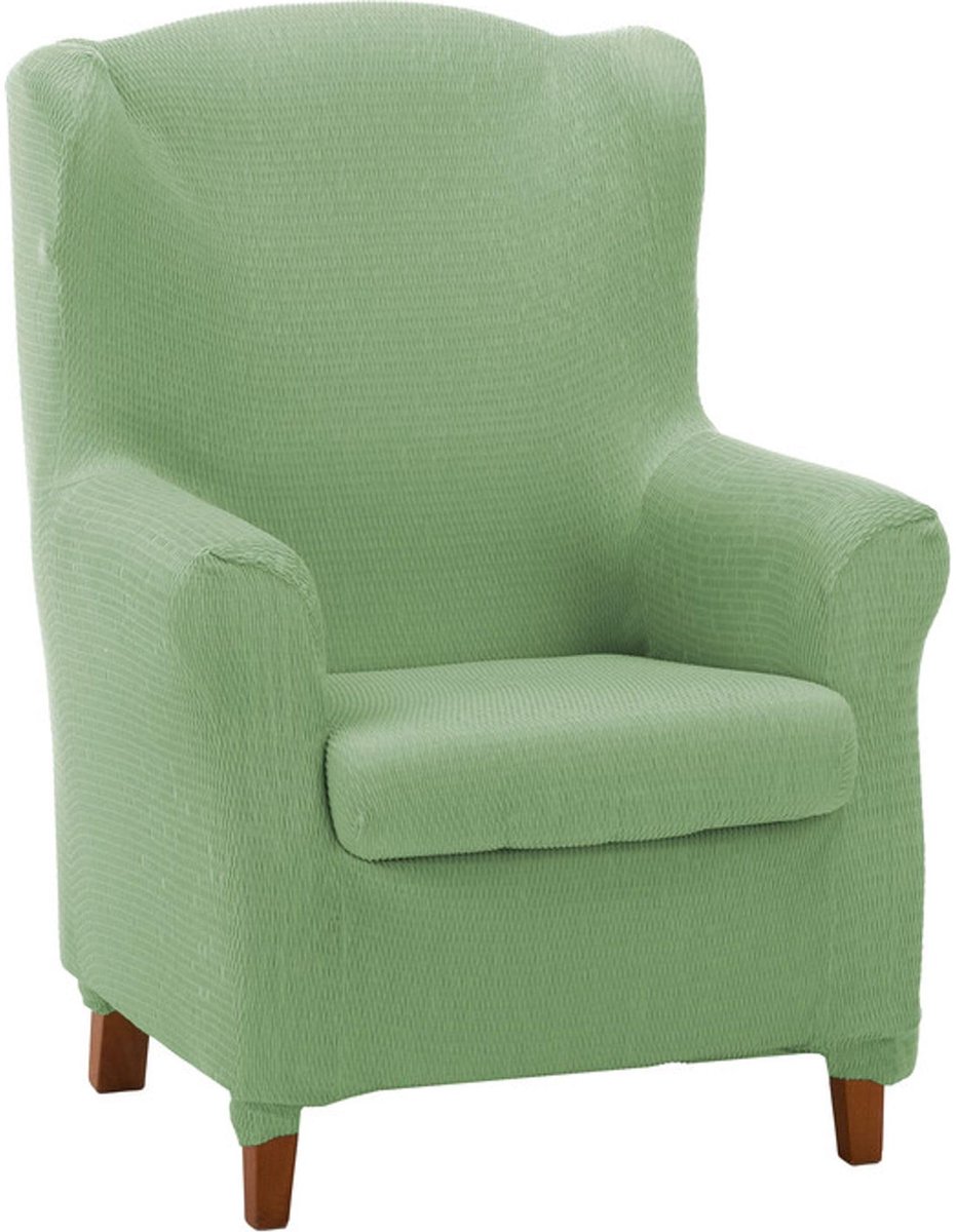SnelShoppen - Gewatteerde Oorfauteuilhoes, Super Verstelbaar, Elastisch, 100% Made in Spanje, Kleur Mus, Perfect voor Woonkamer en Slaapkamer