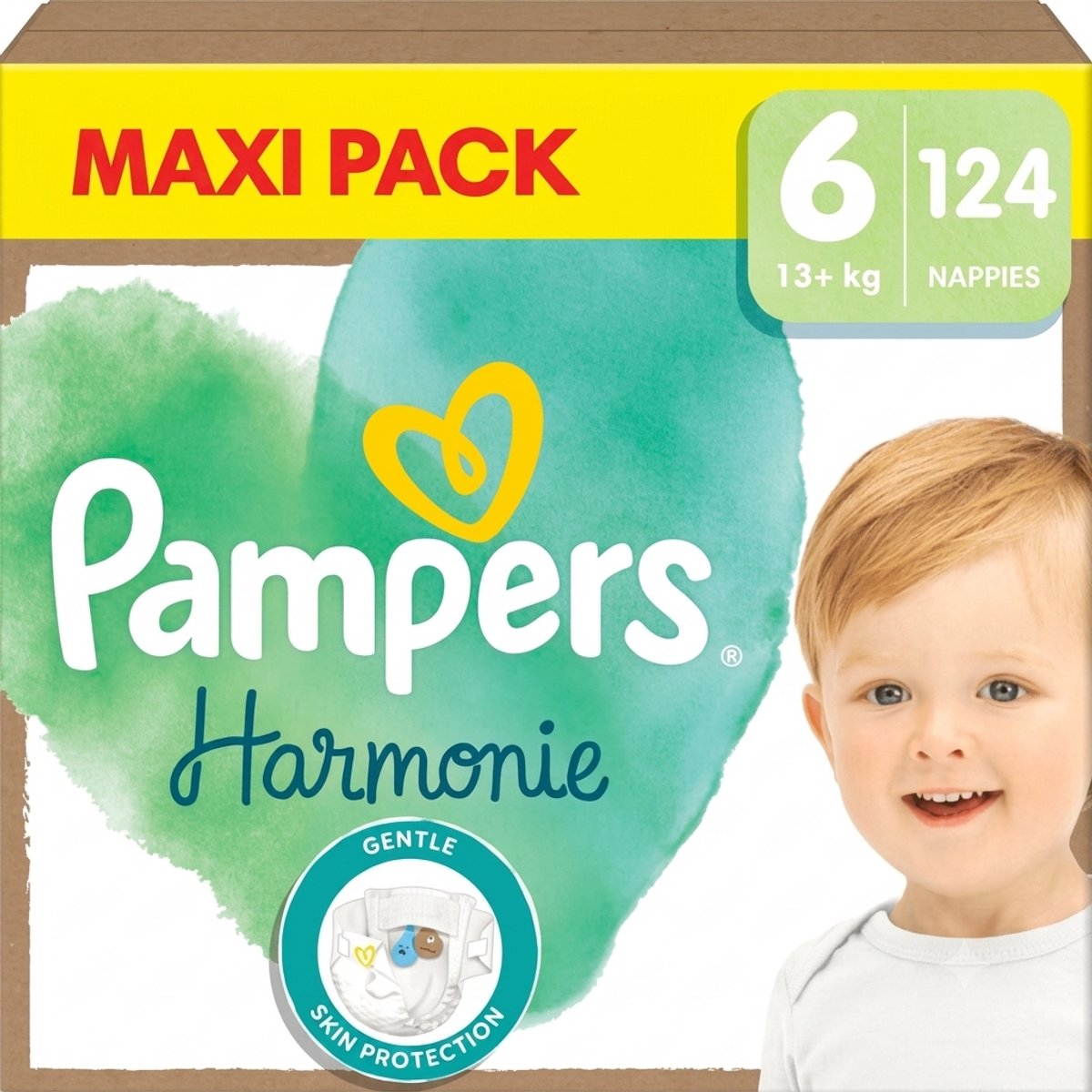 Pampers Harmonie Luiers Maat 6 - Maandbox - 124 Luiers - 13kg+