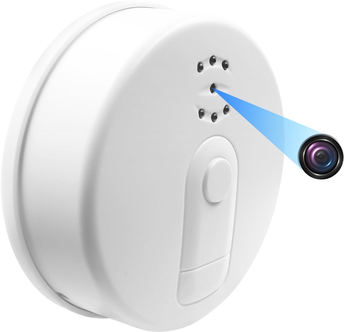 SnelShoppen - Mini Spionagecamera Wifi 5G - Draadloze 1080p HD Rookmelder - Discrete Bewakingscamera met Nachtzicht en Bewegingsmelder - 11 Uur Loopti