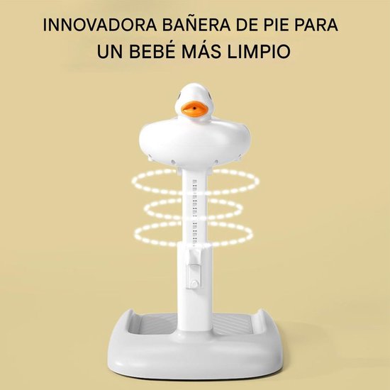 Baby Douche Stoel - Baby Zitje Bad - Veilig Baden - Ergonomisch Ontwerp - 40 x 46 x 55 cm — afbeelding 4