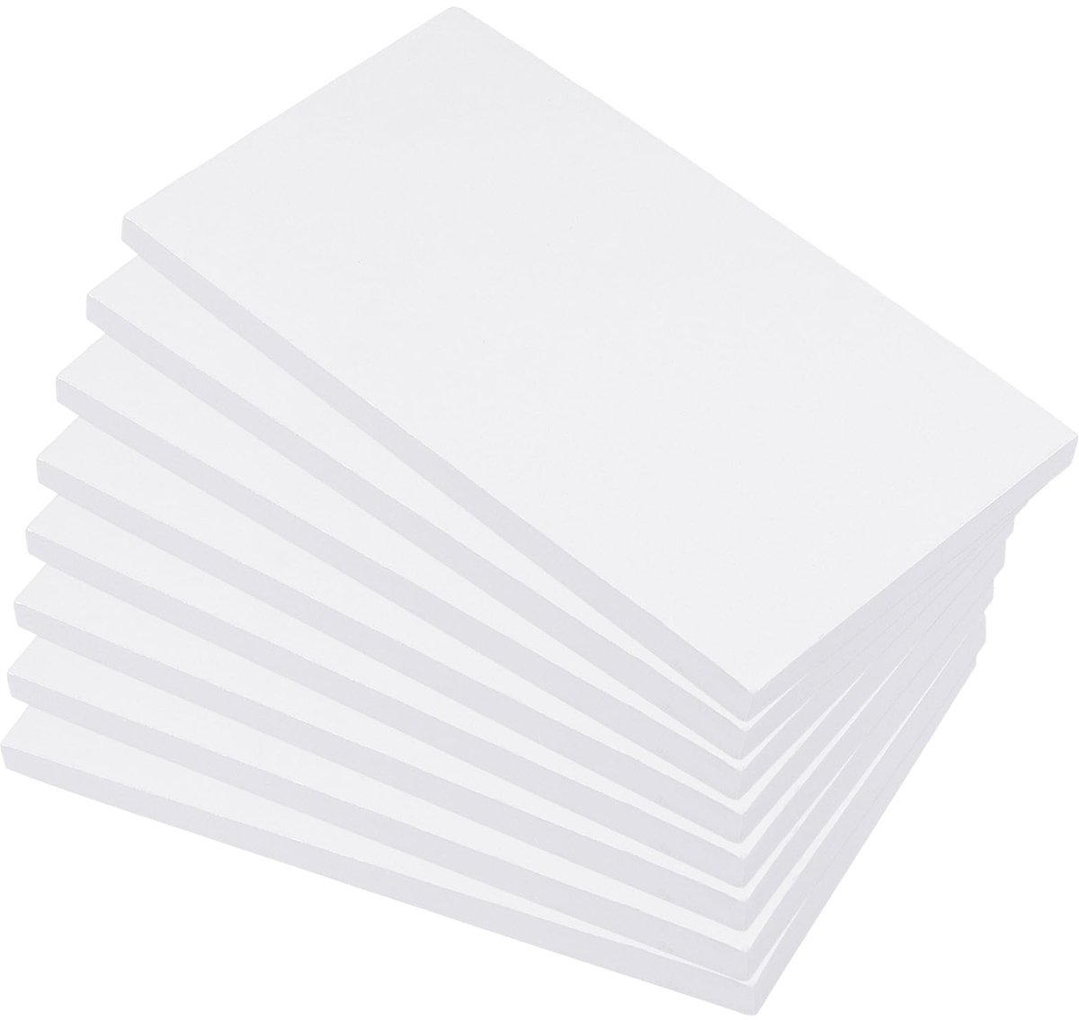 SnelShoppen - Notitieblok A6 - 8 stuks - 800 vellen - 9,5 x 17,5 cm - Blanco kelnerblokken voor kantoor en restaurant - Ideaal voor notities en bestel
