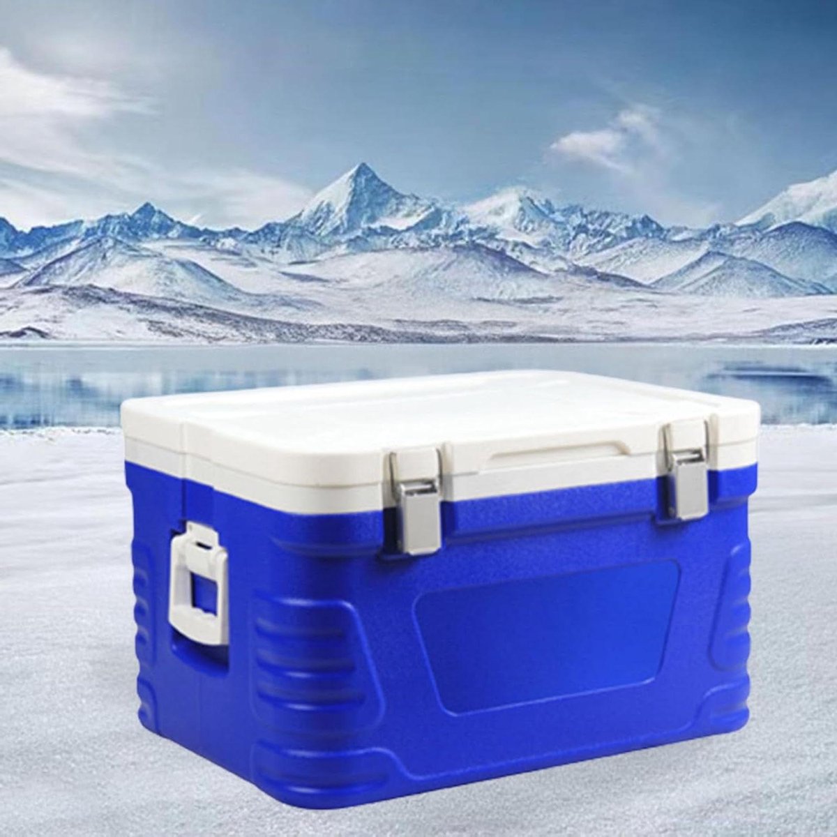 Geïsoleerde Voedseldoos - Koelbox Outdoor - Eten Koel Houden - Geavanceerde Isolatie - 47 liters - Blauw