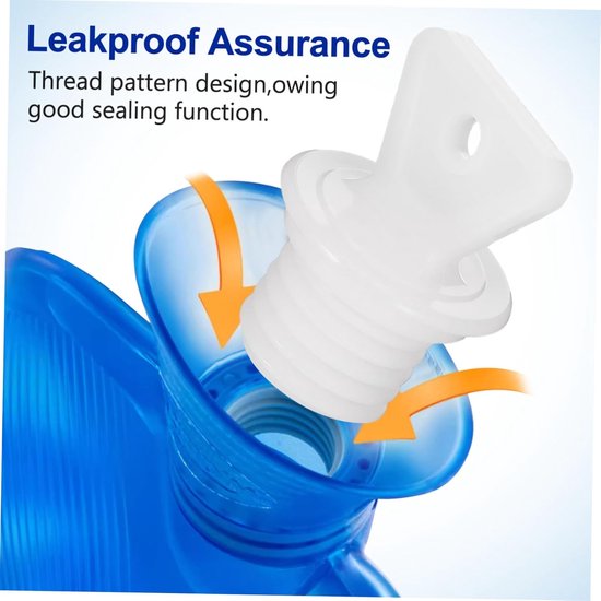 Warmwaterkruik Stopper - Afsluitdop Zak - Lekvrije Afsluiting - Eenvoudige Vervanging - 45 x 35 cm - Wit — afbeelding 5