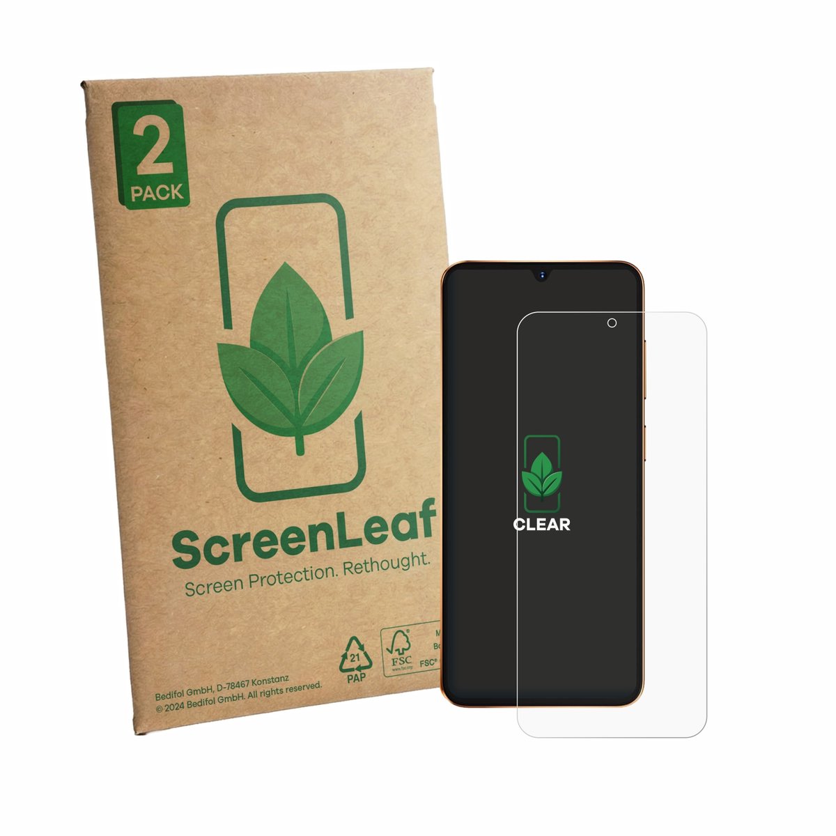 2 Stuks Screenprotector voor Hotwav A17 Pro Max - Hoogwaardige Beschermfolie transparant