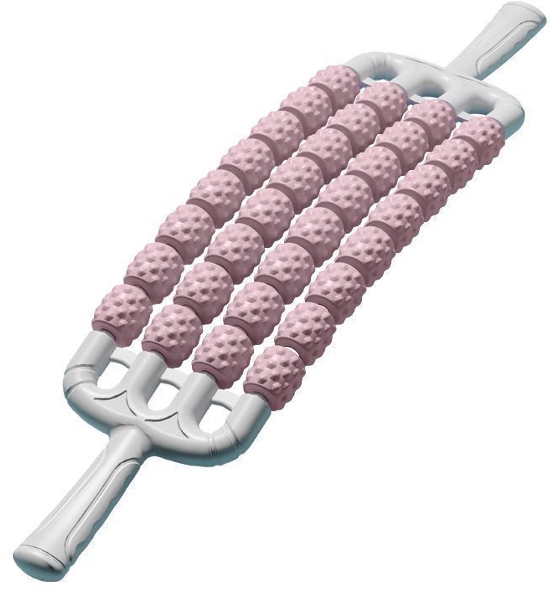 Beenroller, flexibele beenroller, voor trainingsdoeleinden, verstelbaar, lichtgewicht, duurzaam, geschikt voor yoga, training, oefeningen, rug, beginners, lichaamsmassage - roze.
