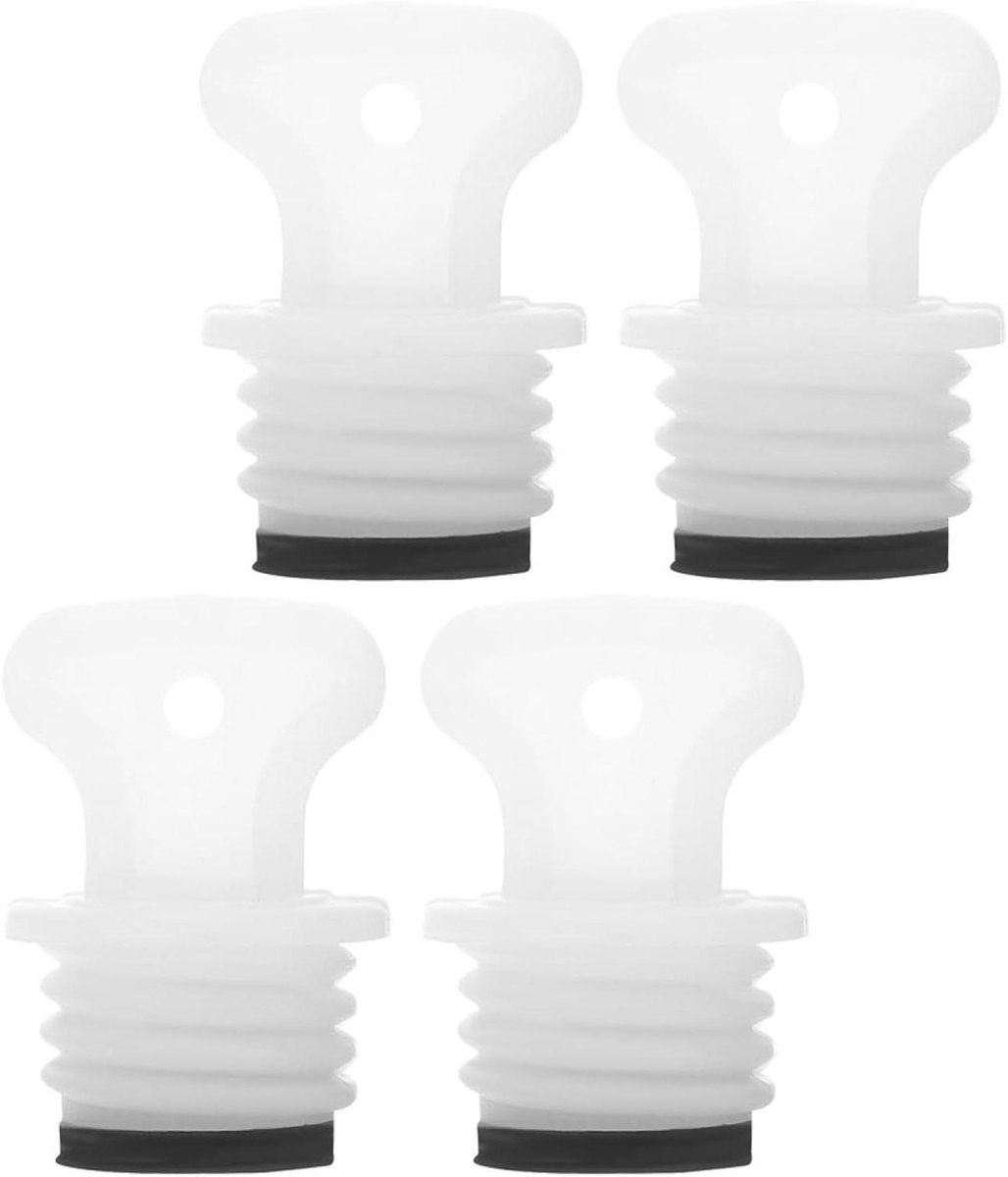 Warmwaterkruik Stoppers - Dop Warmwaterzak - Lekvrije Afdichting - Praktische Vervanging - 35 cm - Wit