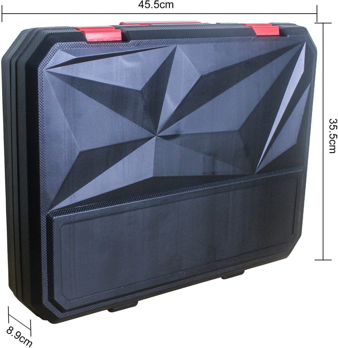 MIVRAY Gereedschapskoffer Met Gereedschap 238-delig – Compact Hard Case – 45,5 x 35,5 x 8,9 cm – Koolstofstaal – Zwart Rood – Voor Thuis, Garage En Doe Het Zelf — cadeau in Gereedschap - foto 6