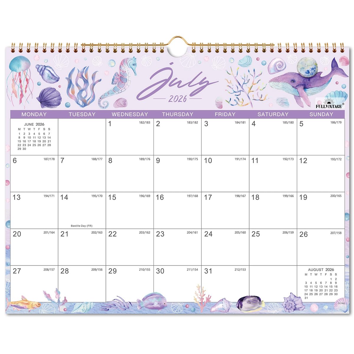 SnelShoppen - 2026 Wandkalender - Mooi Seizoensgebonden Maandkalender - Perfect voor Nieuwjaarscadeaus - Decoratieve Wanddecoratie voor Thuis of Kanto