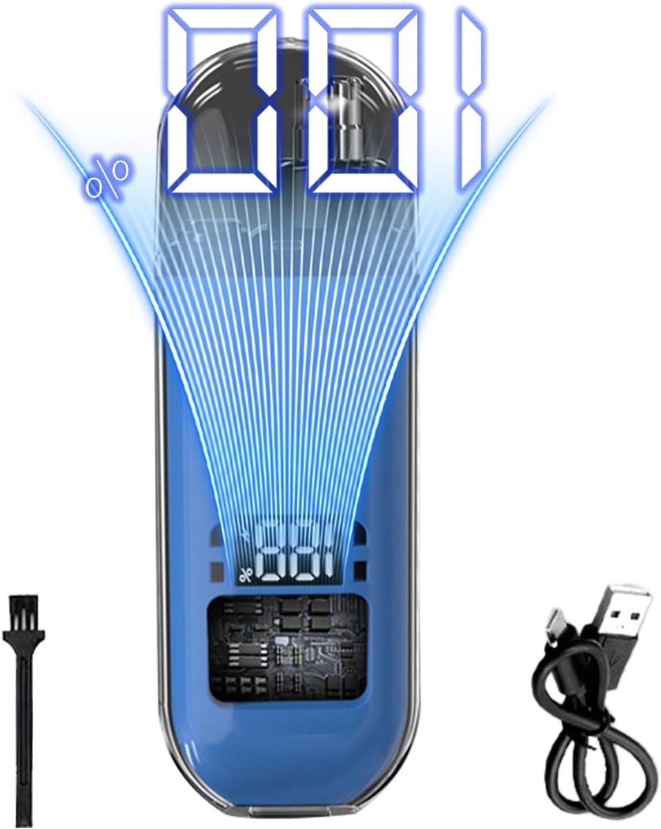 Oor en Neus Trimmer - Gezichtshaar Trimmer - Gezichtsverzorging - Waterdicht Reinigingssysteem - 635 g - Zwart