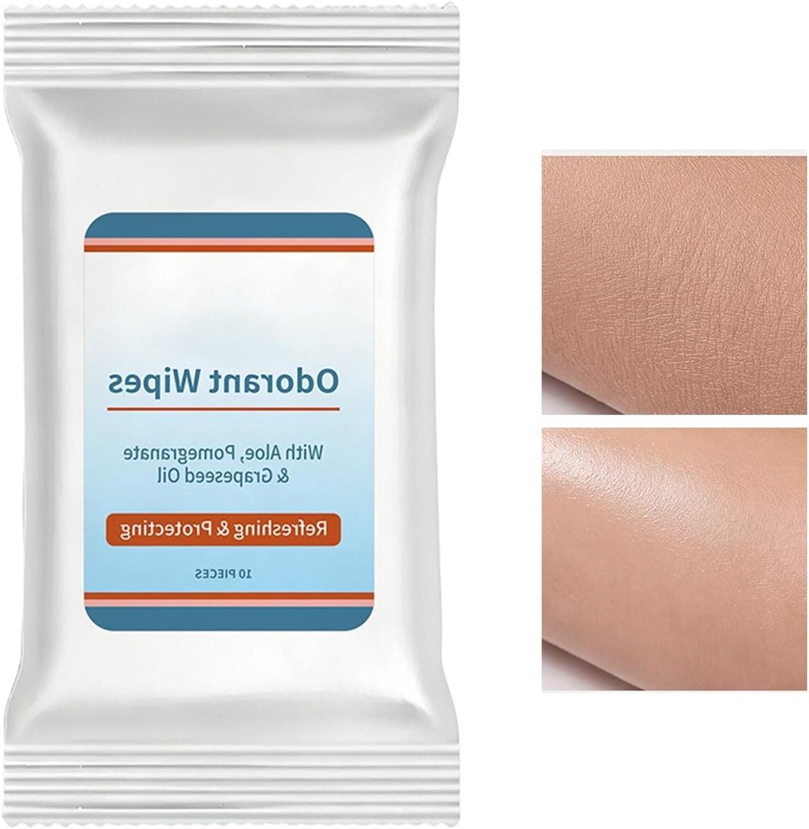 Draagbare Vochtige Doekjes - Reisdoekjes Doorspoelbaar - Persoonlijke Hygiëne - Zacht Microfiber - 10 stuks - Wit
