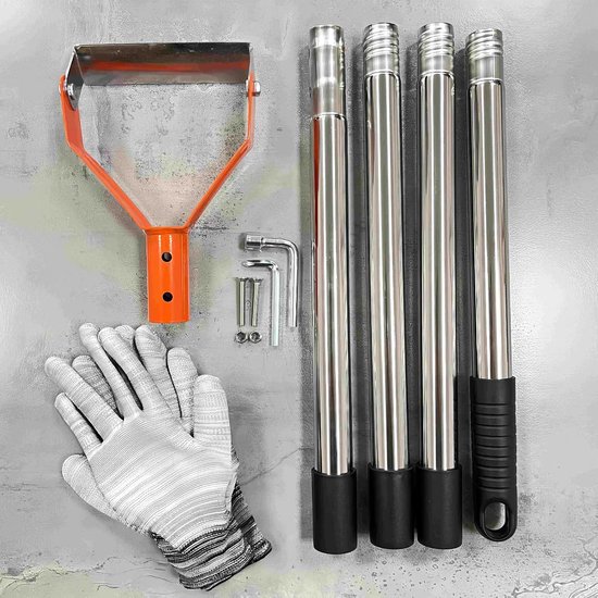 Handhark voor de tuin, voor intensief gebruik, gereedschap voor tuinieren en wieden, voor het losmaken van gazon, gazon, achtertuin, terras en van Handhark — afbeelding 3