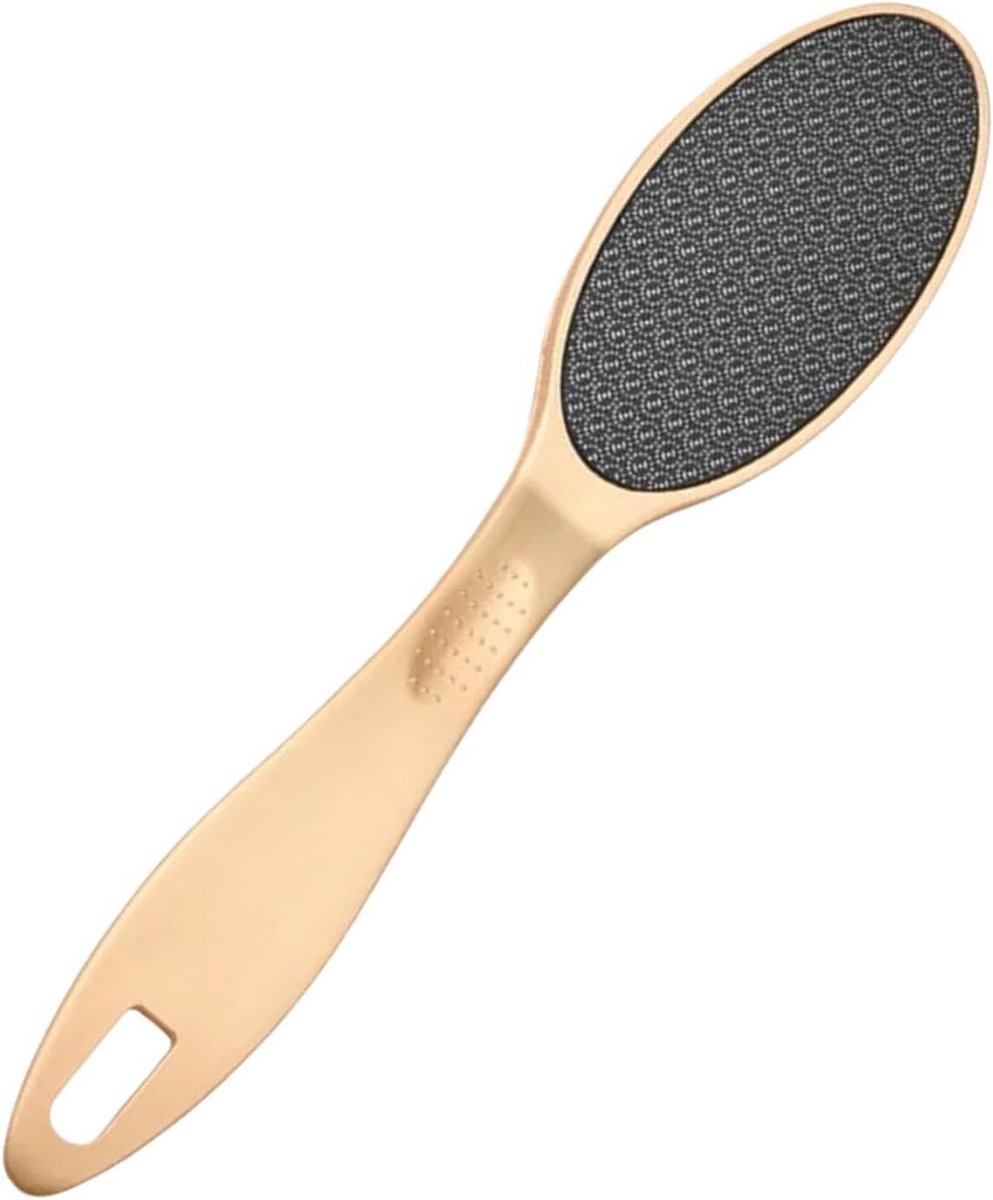 Glazen Voetvijl - Eeltverwijderaar Rasper - Voeten Verzorgen - Ergonomisch Ontwerp - 20.5 cm - Grijs
