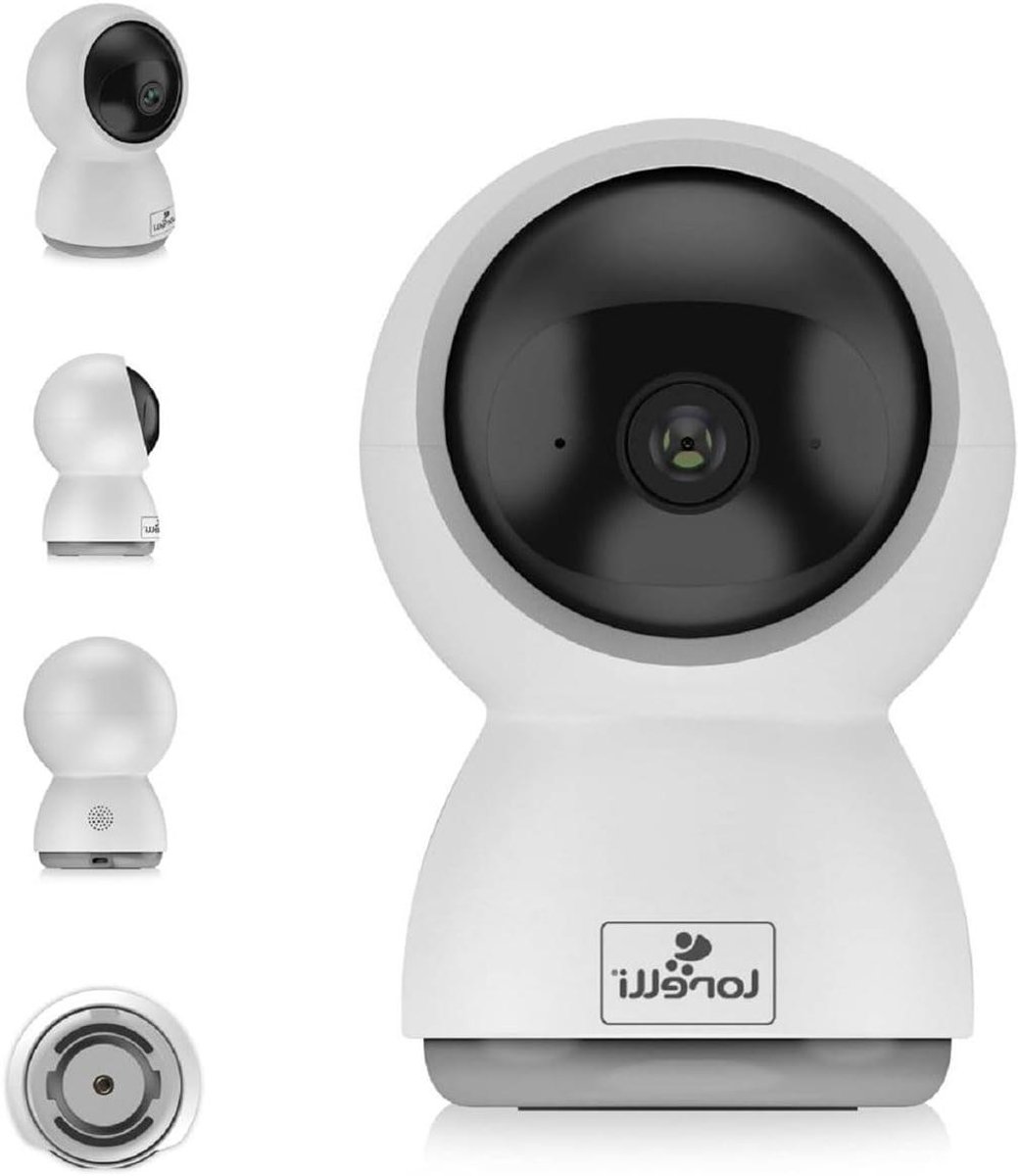 Babyfoon Wifi - Baby monitor Videobabyfoon - Babybewaking - Bewegings- en geurherkenning - 11 x 9 x 22 cm - Wit