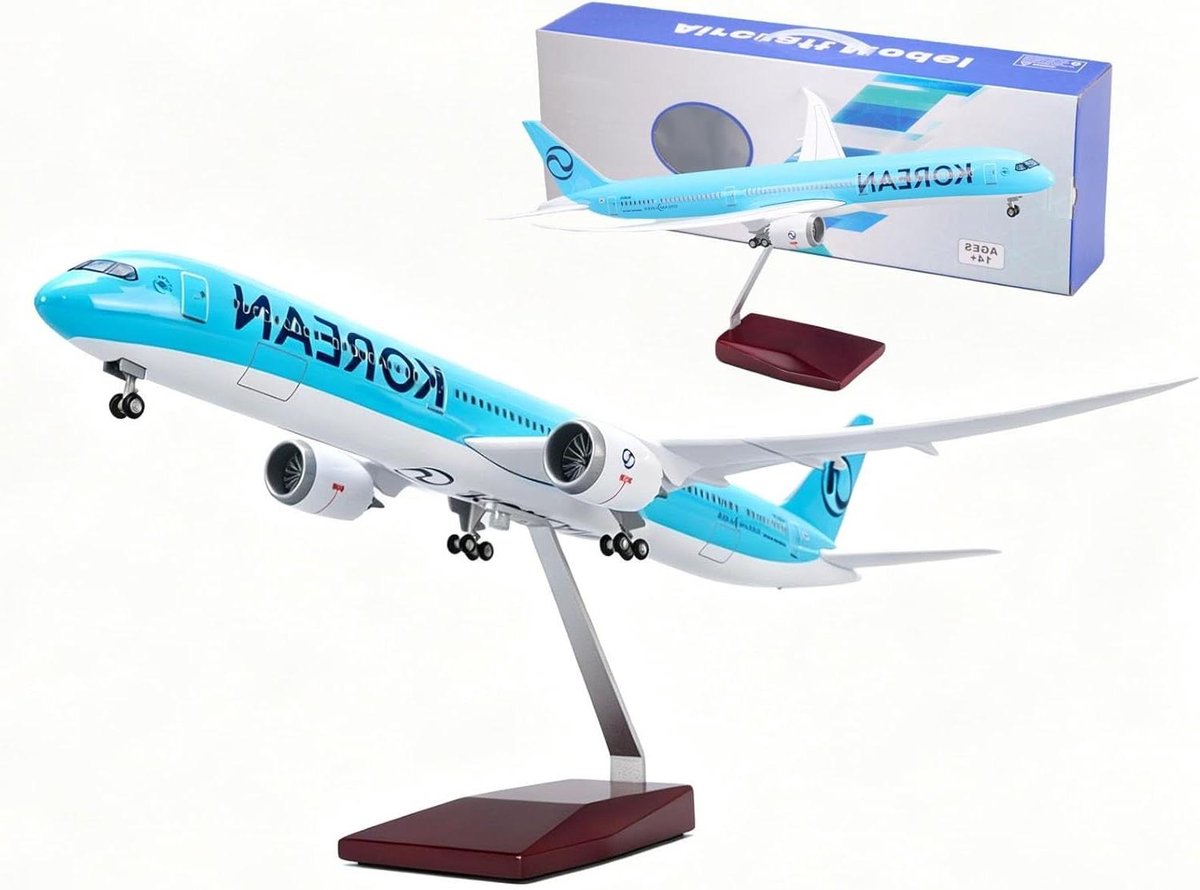 Vliegtuig Model - Schaalmodel Jet - Verzamelen en Decoratie - Gedetailleerde Harsconstructie - 185 inch Lengte - One Color