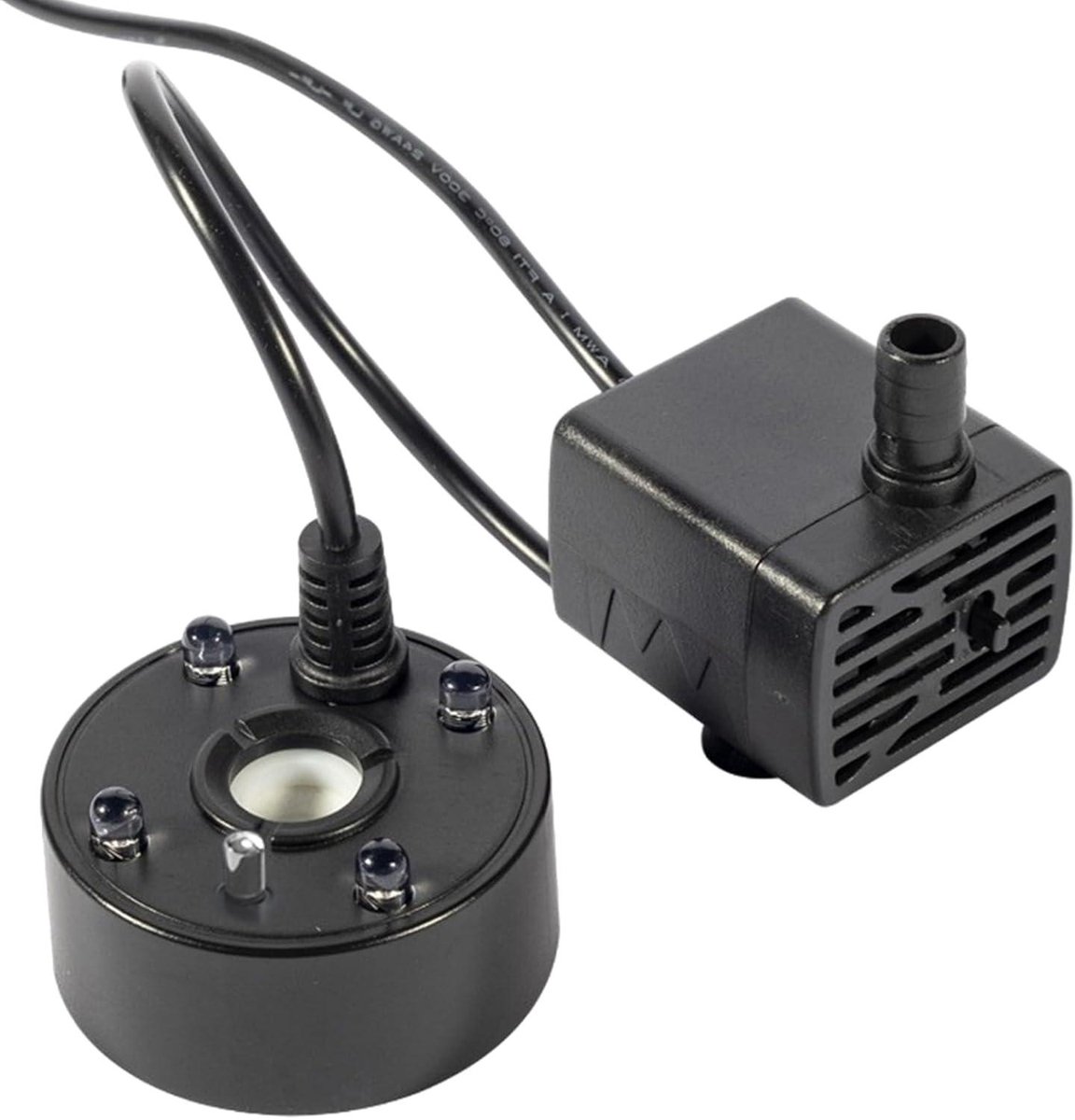 Waterverstuiver Mistmaker - Ultrasone Vernevelaar - Sfeer Creëren - Instelbare Nevelintensiteit - 6x5x6 cm - Zwart