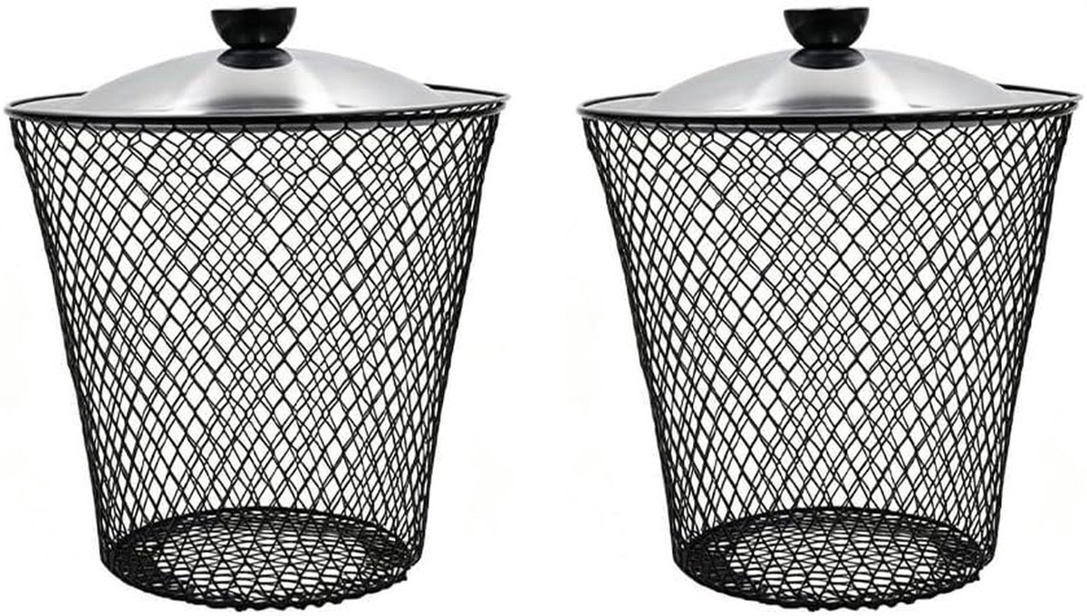 Ondergrondse Wormenbak - Compostbak Tuin - Bioafval Recyclen - Verbeterde Ventilatie - 27 x 24 x 24 cm - Zwart
