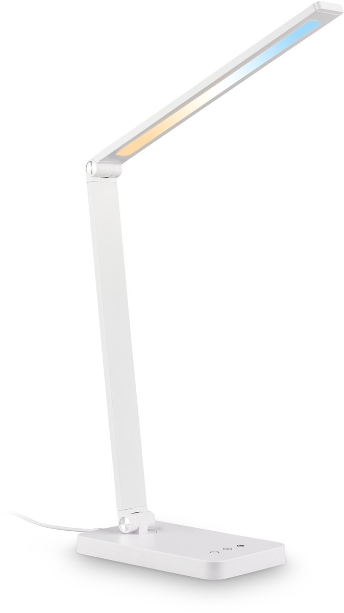 BRILONER Rick – Bureaulamp led – CCT tafellamp – dimbaar tafellampje met touchbediening – USB-C – h.: 38cm – wit thumbnail 3