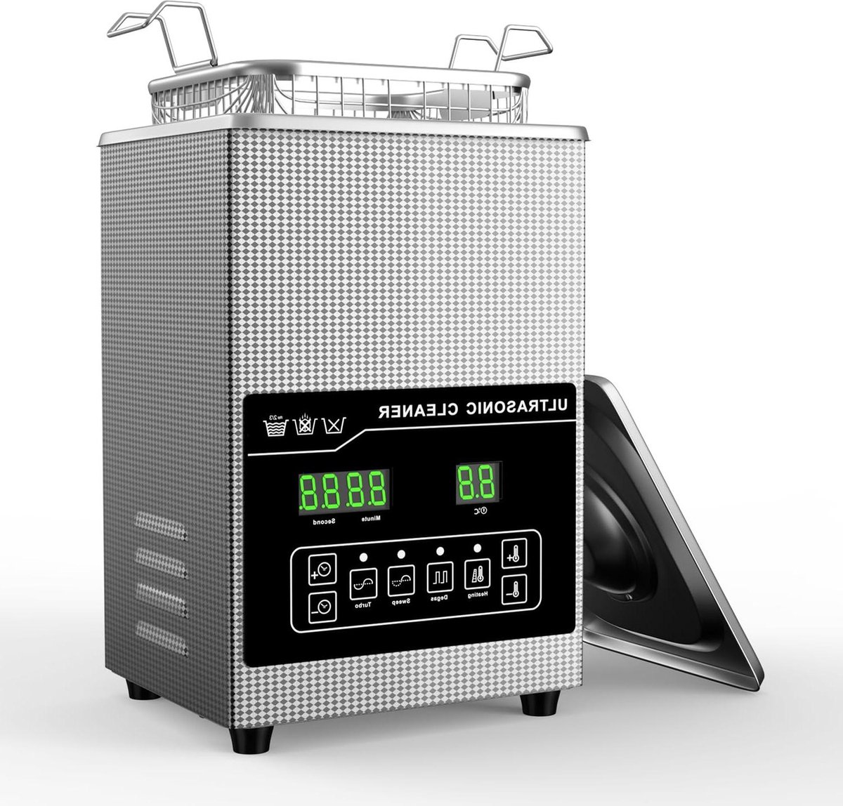 Ultrasone Reiniger - Sieradenreiniger - Sieraden Reinigen - 40 kHz Geluidsgolven - 25 Liter - Zilver