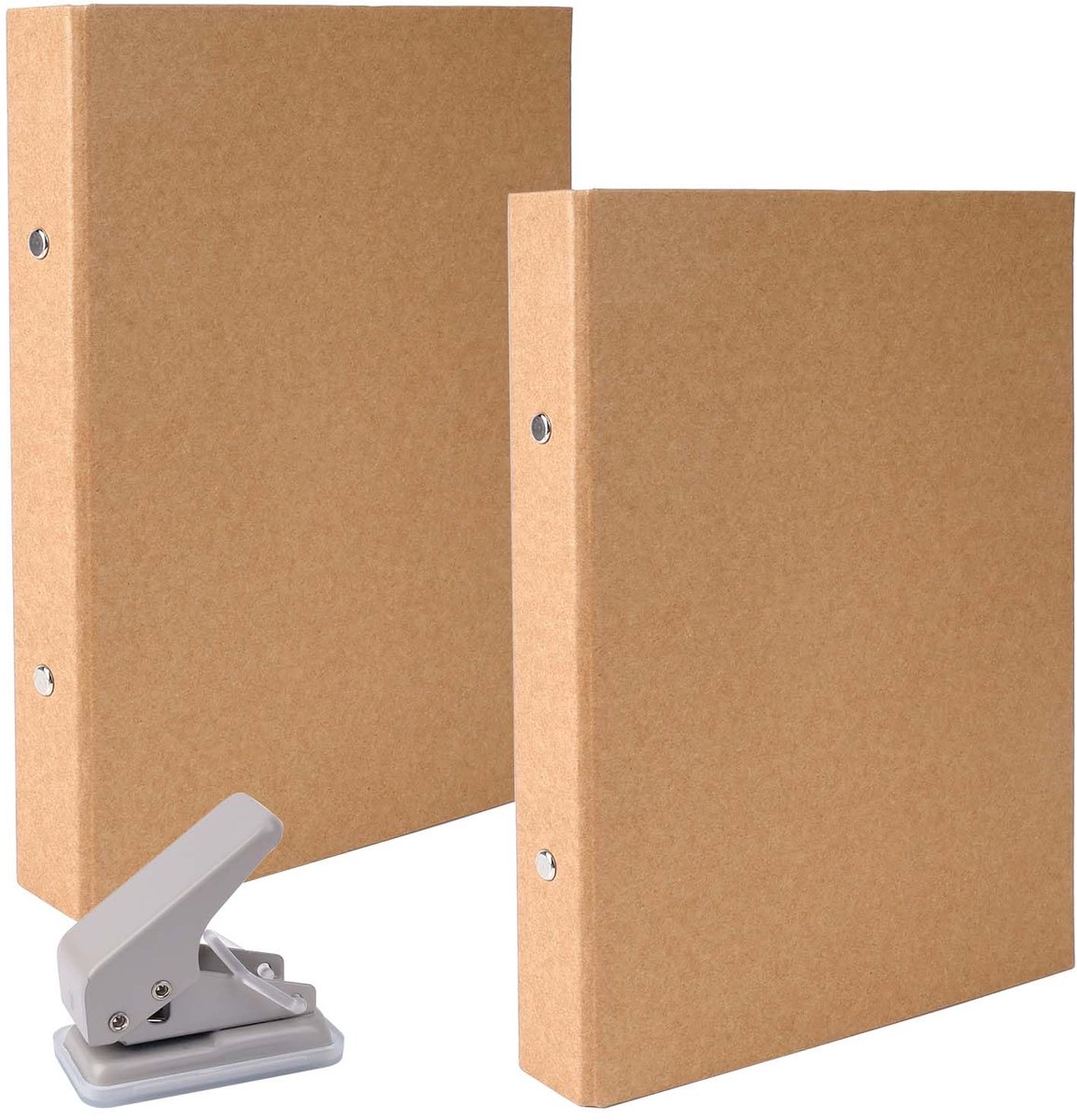SnelShoppen - Towviy Navulbare A5 Ringband 2 Stuks, 2 Ringen, Geschikt voor 100 Vellen, Mini Enkele Gaten, Perfect voor School, Kantoor, Fotoalbums en