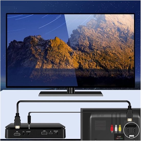 Draagbare dvd-speler - Home Mini HD - Films Kijken - Aansluitbaar op TV - 800 Gram - Zwart — afbeelding 2