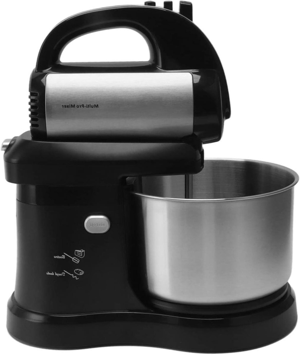 Keukenmixer Elektrisch - Voedselmixer Standmixer - Bakken en Koken - 5 Snelheden Vermogen - 2.5 Liter Kom - Wit