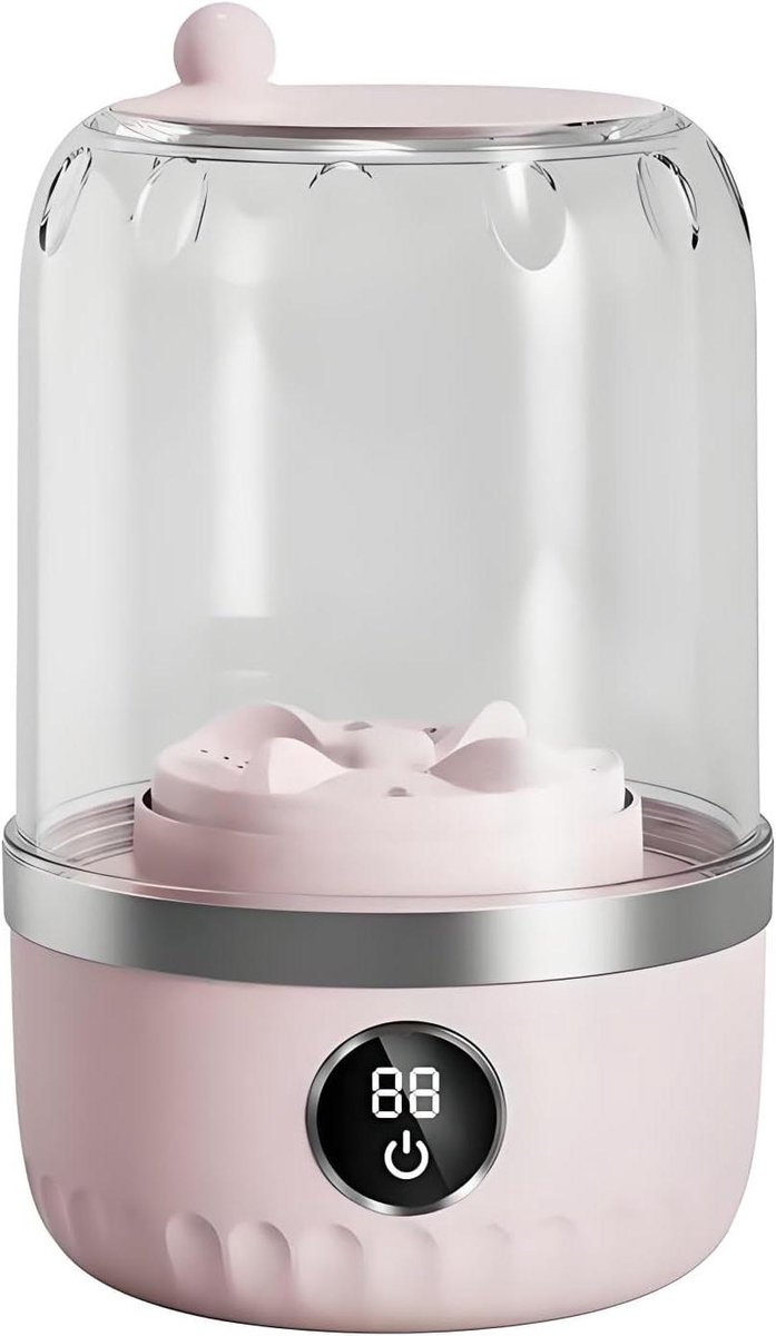 Mini Wasmachine Ondergoed Wasmachine Hygiënisch Wassen Trillingsvrije Werking 12.5 x 12.5 x 20.5 cm Wit