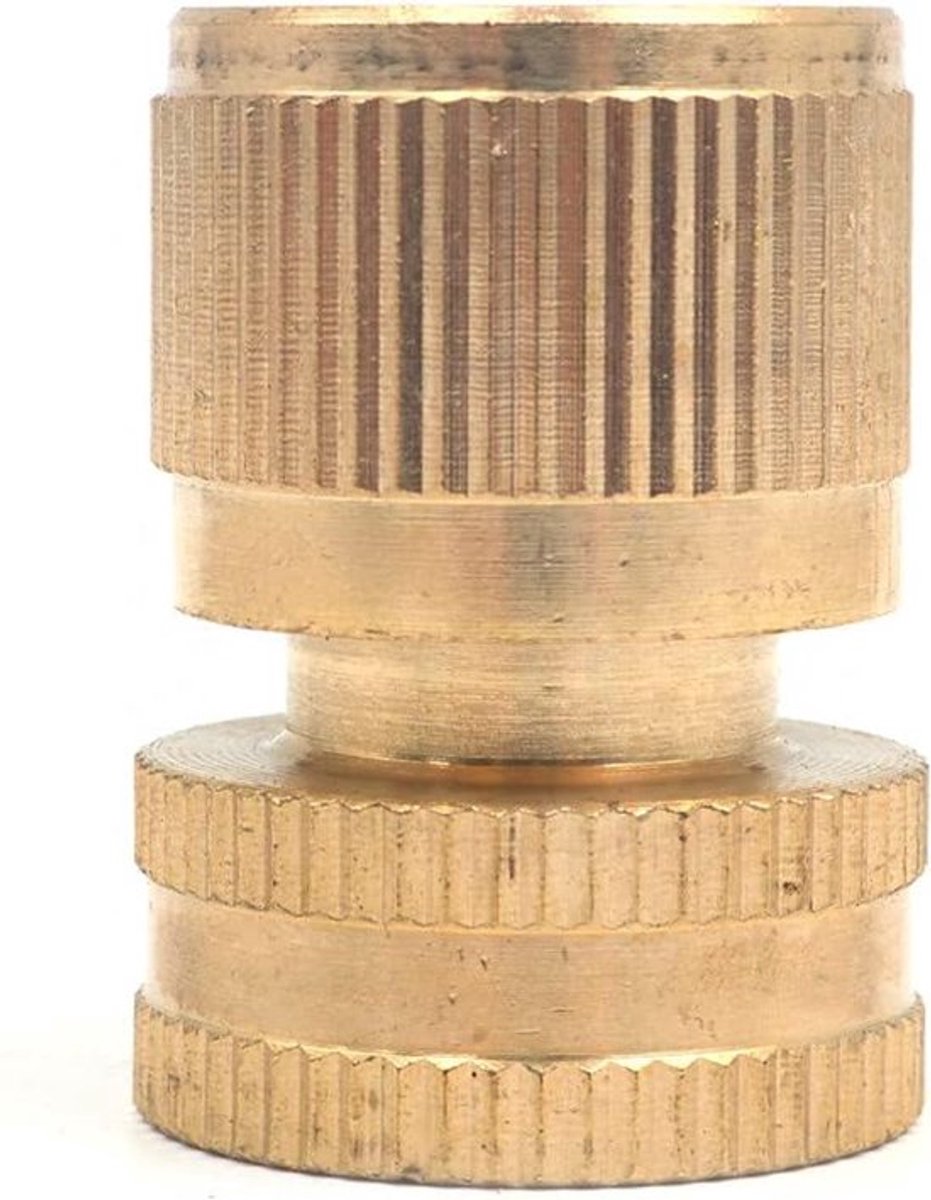 - Tuinslang adapters - Messing fittingen - 3/4 inch - Mannelijke snelkoppeling - Adapter voor wasstraten tuinirrigatie - Geschikt voor diverse merken - Zilverkleurig - 2 stuks