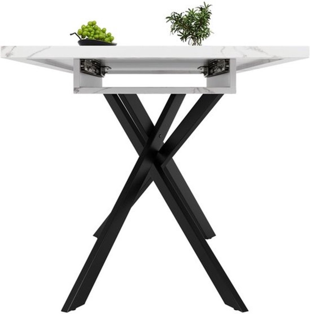 Eettafel – Dinertafel – Keukentafel – Salontafel – Eetkamertafel – Uitbreidbaar – Marmerlo