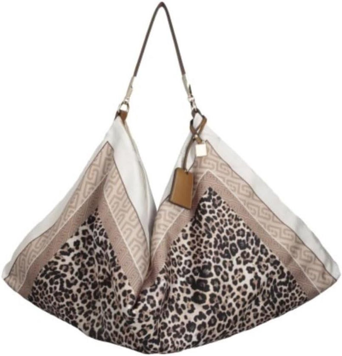 Dames Handtas - Schoudertas Hobo - Dagelijks Gebruik - Gedrukt Satijn - 58 x 5 x 38 cm - Multi-Kleur