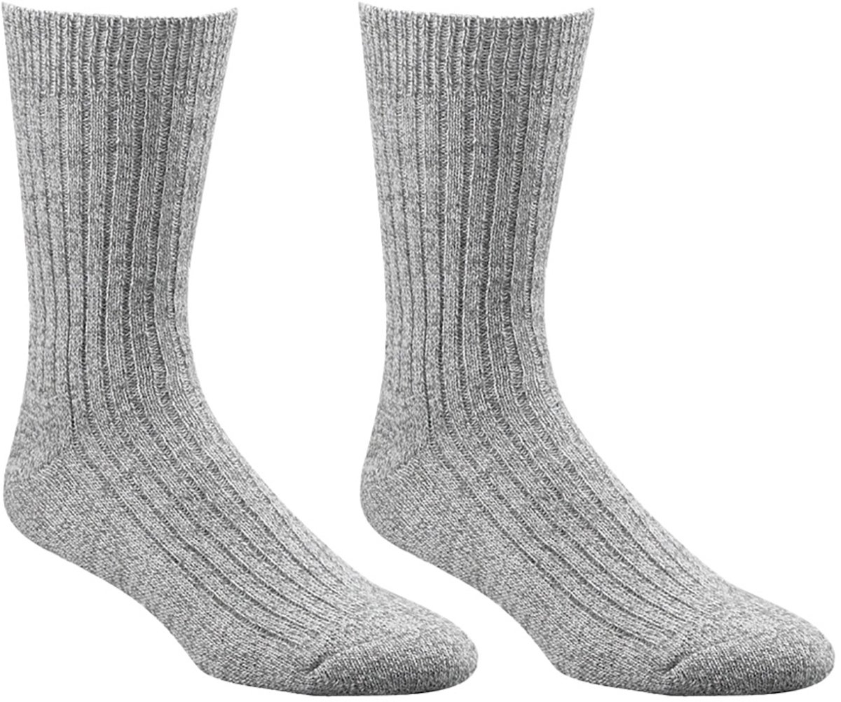 6 Paar Socks4fun Sokken - Wol - Grijs
