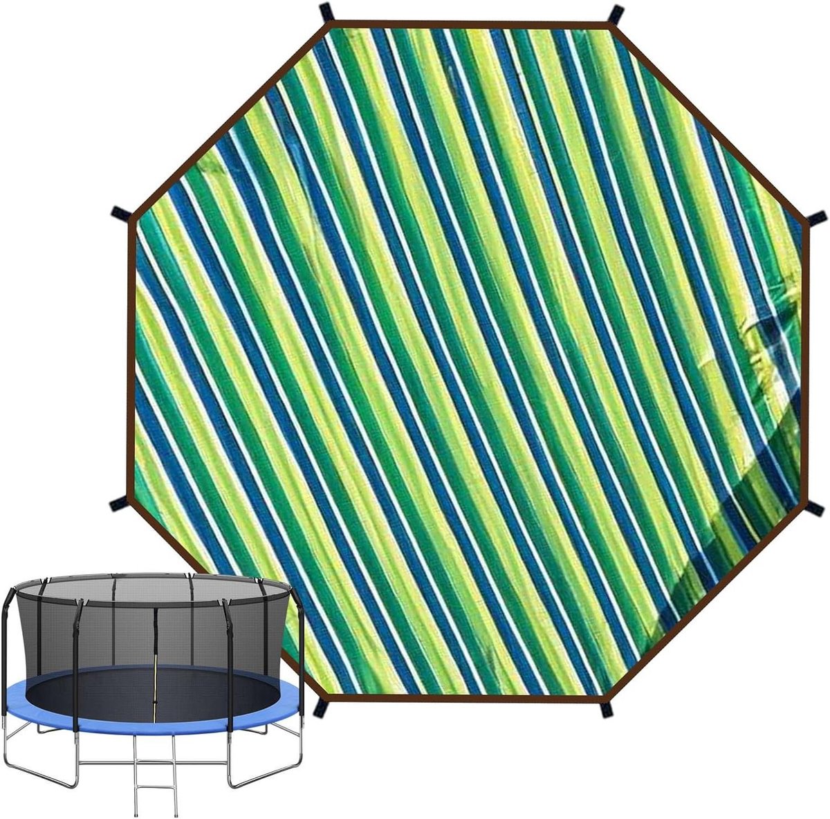 Trampoline Afdekking - Tentafdekking Schaduw - Tuin Entertainment - Waterdicht UV-bescherming - 3 m - Niet gespecificeerd