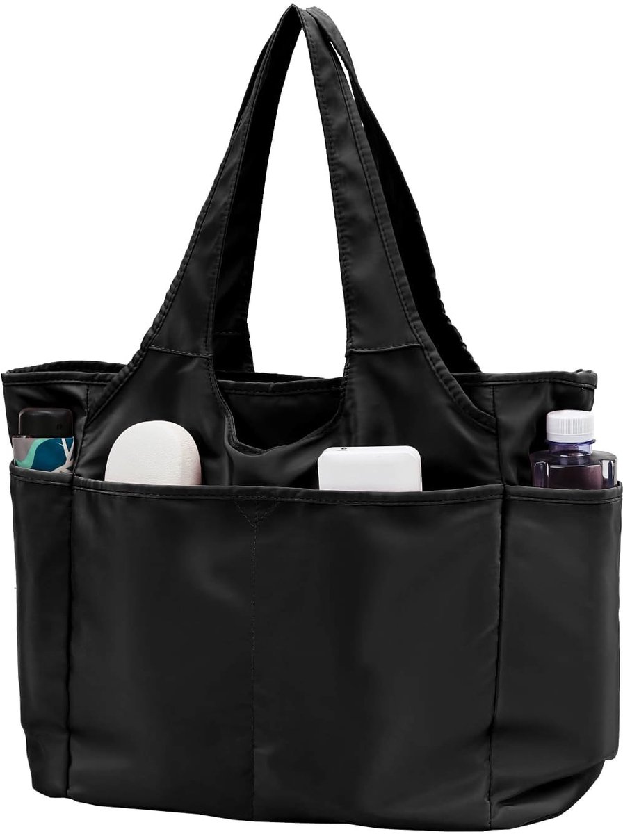 SnelShoppen - Grote Waterdichte Shopper Tas voor Dames, Handtas met Ritssluiting, Boodschappentas, Tote Bag, Perfect voor Reizen, Yoga, Sport en Dagel