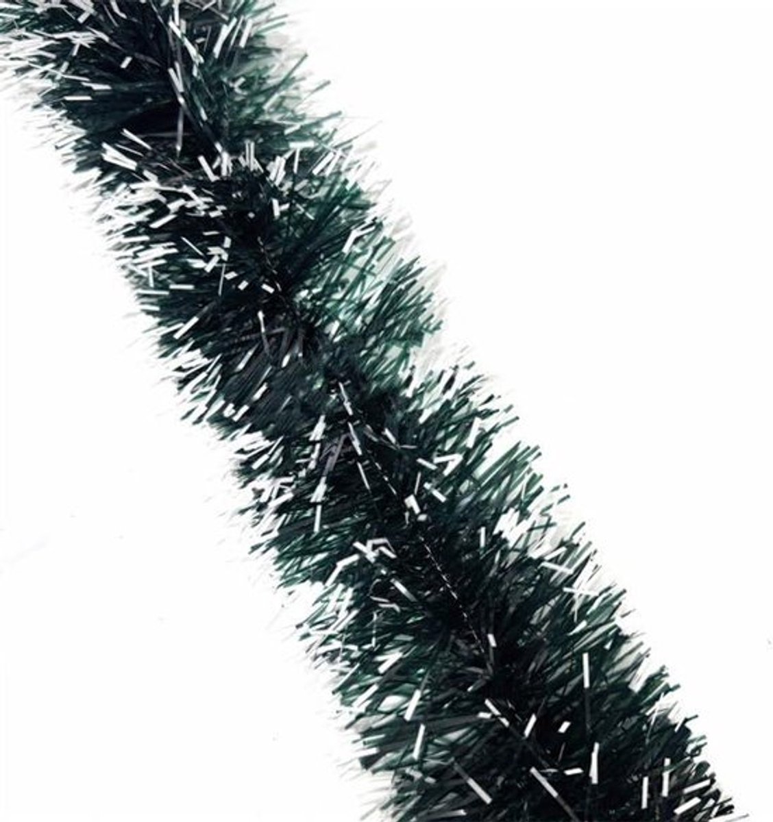 Kerstkrans dennenslinger decoratieslinger voor deur open haard tuin - donkergroen