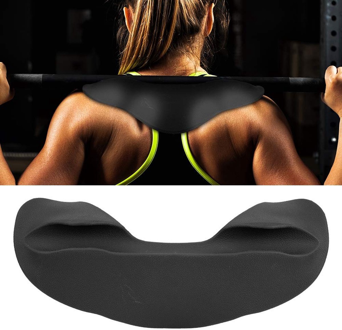 Dailygoods - Barbell Squat Pad - Gewichtheffen - Comfortabele ondersteuning - Zwart - Barbell pad - Ideaal voor squats en lunges - Geschikt voor fitness