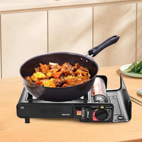 Draagbaar Gasfornuis - Camping Oven - Outdoor Koken - Piëzo Ontsteking - 34 x 28 x 11 cm van Draagbaar — afbeelding 3