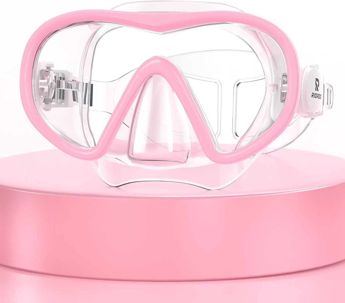 Snorkelmasker - Roze - 180° Panoramisch Zicht - Gehard Glazen Lenzen - Voor Volwassenen en Jongeren