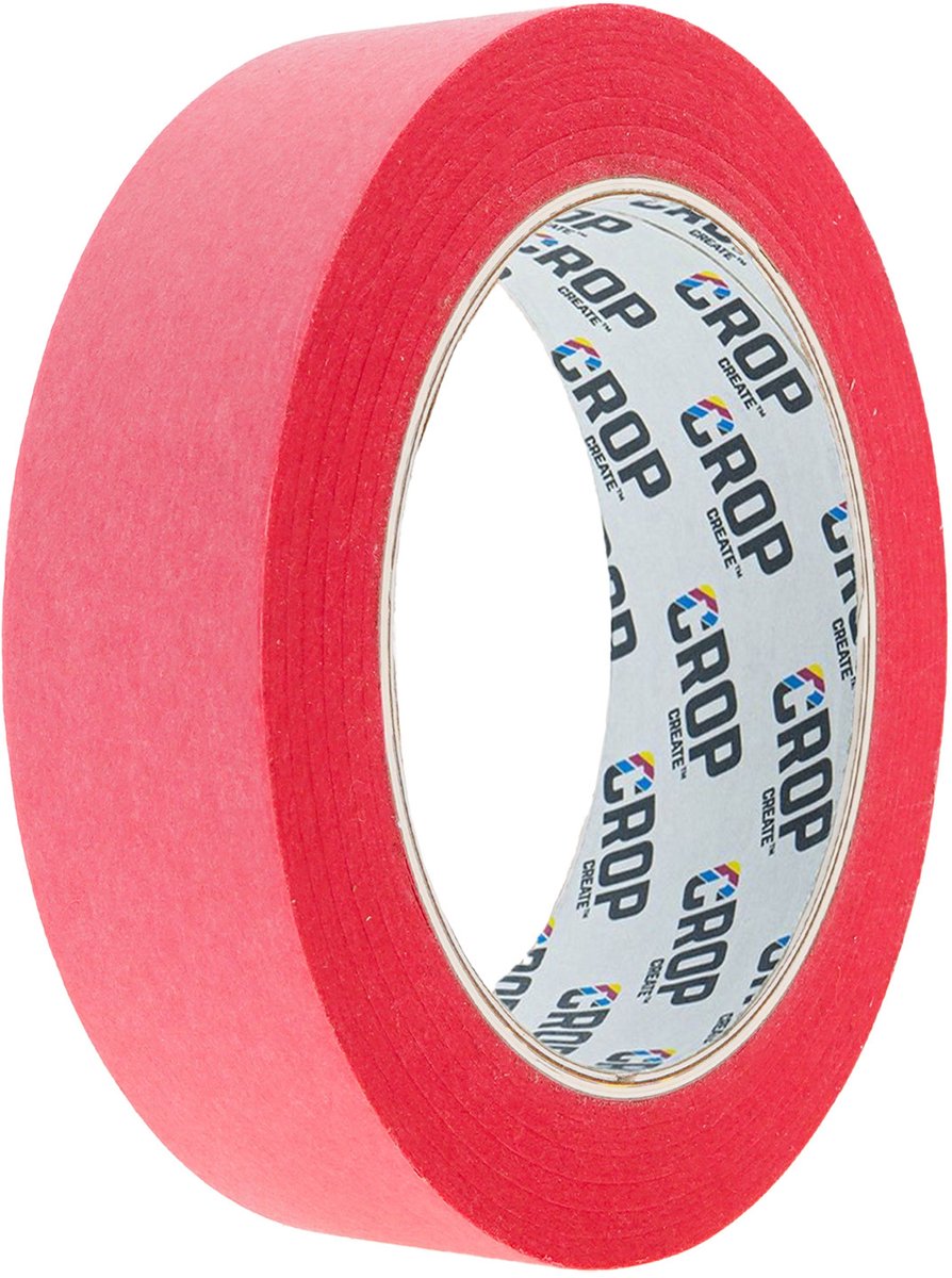 CROP Washi Tape Roze 25mm - per rol
