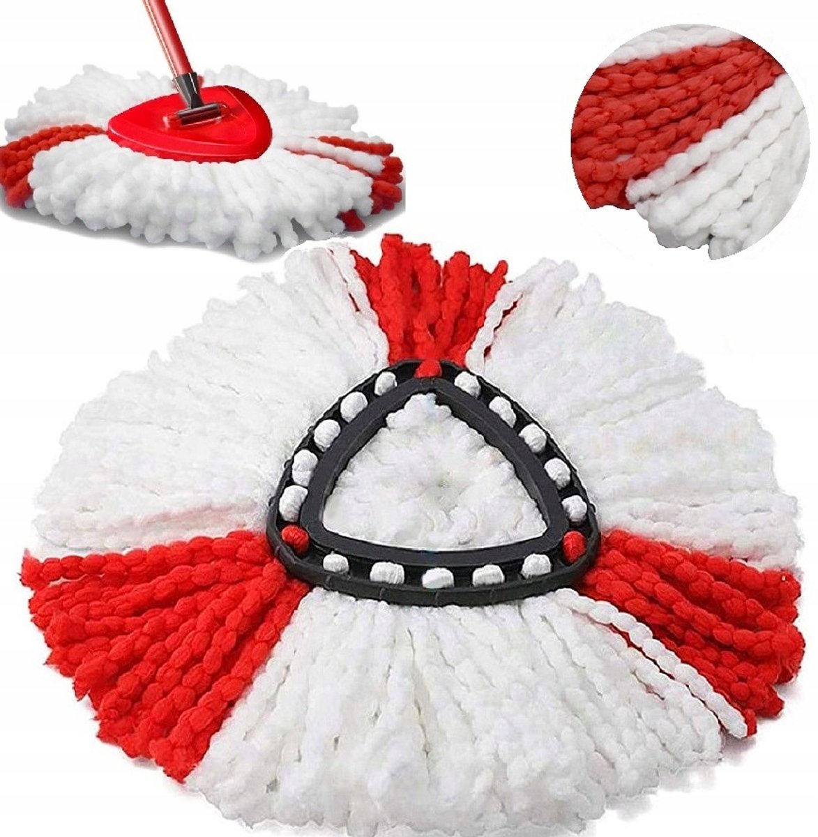 Vervangende Mopkop voor Draaimop - 36cm Microvezel