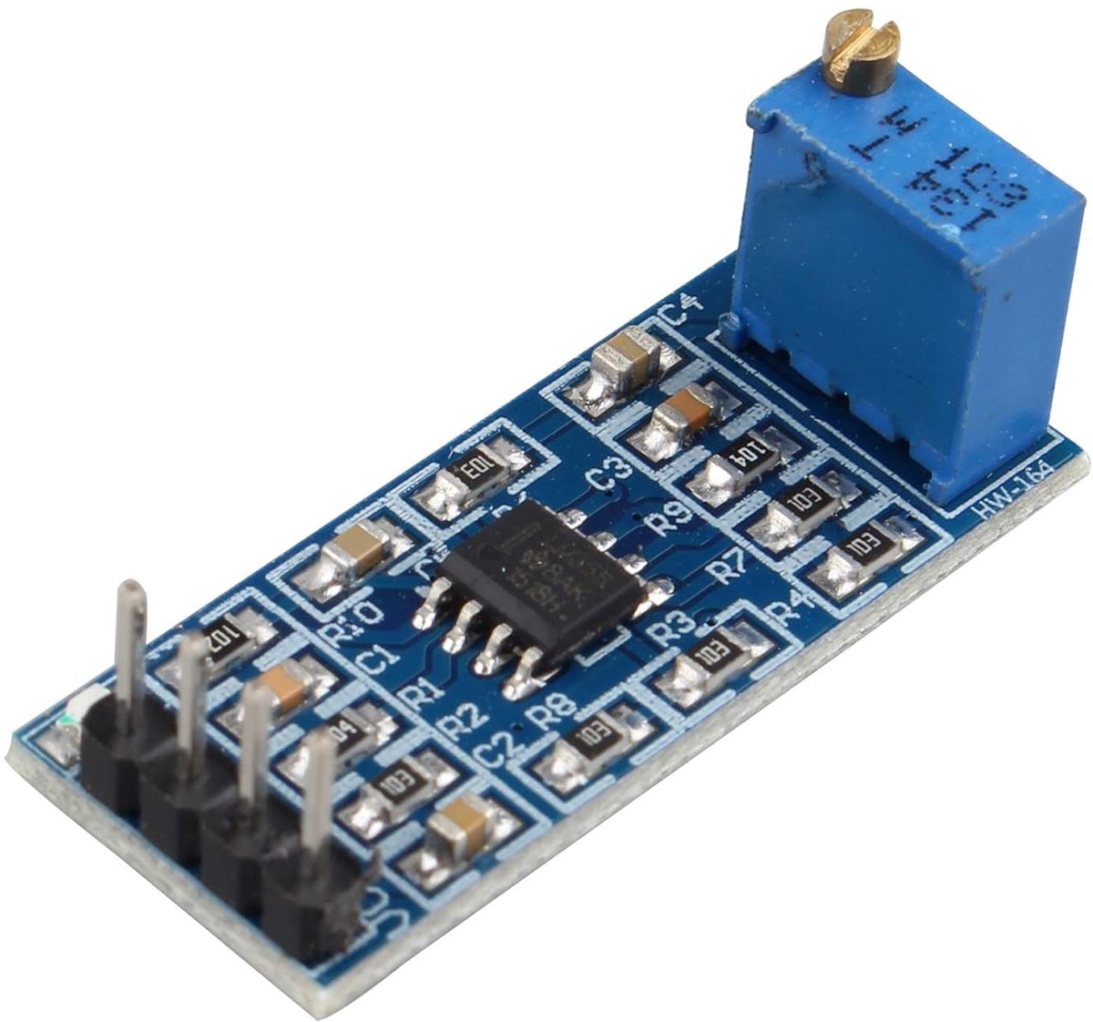 100 Keer Gain Signaal Versterking Module Operationele Versterker Universele Hoge Prestaties LM358 Chip Module DC5-12V met 10K Verstelbare Weerstand
