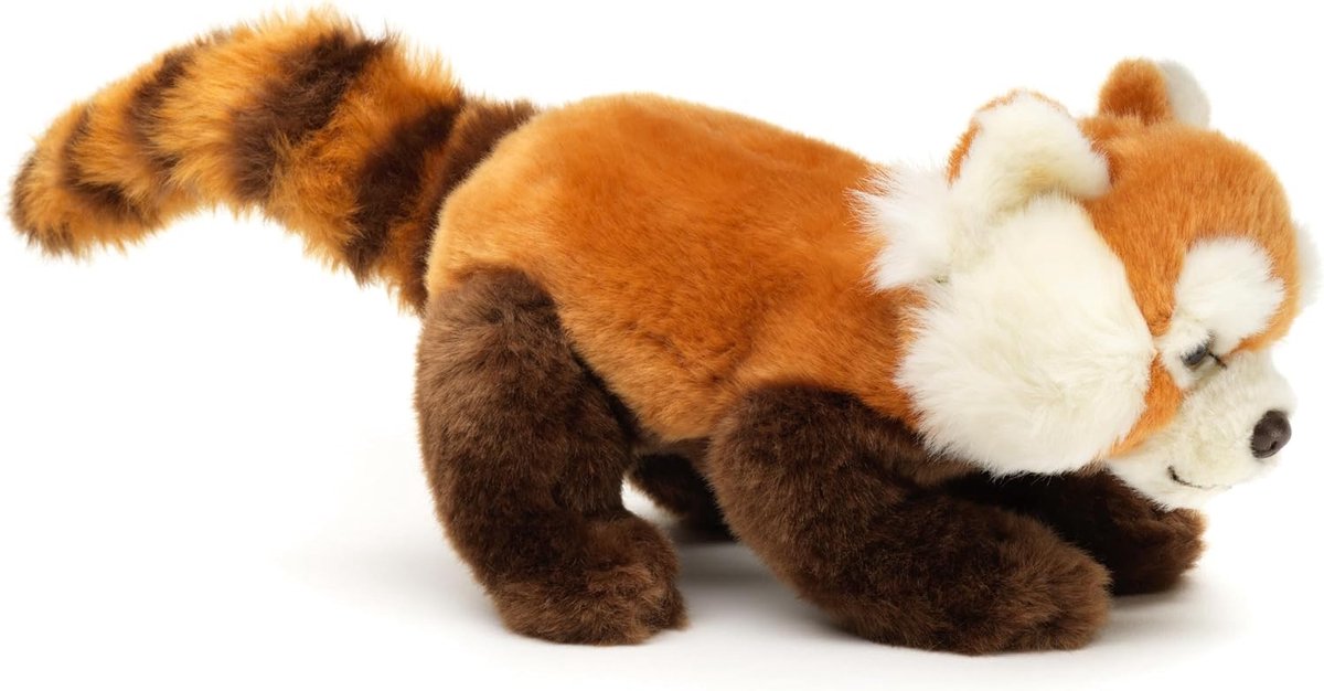 Rode panda, zittend - 21 cm (lengte) - pluche beer, kattenbeer - pluche dier, knuffeldier