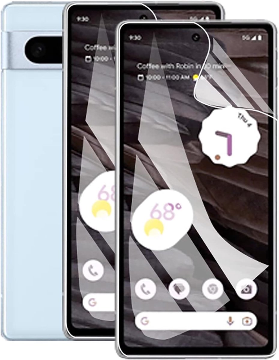 2 stuks Hydrogel Film Screen Protector voor Google Pixel 7a (6,1 inch), zachte TPU [Clear HD] Beschermende Screen Protector Film (Niet Glazen Film)