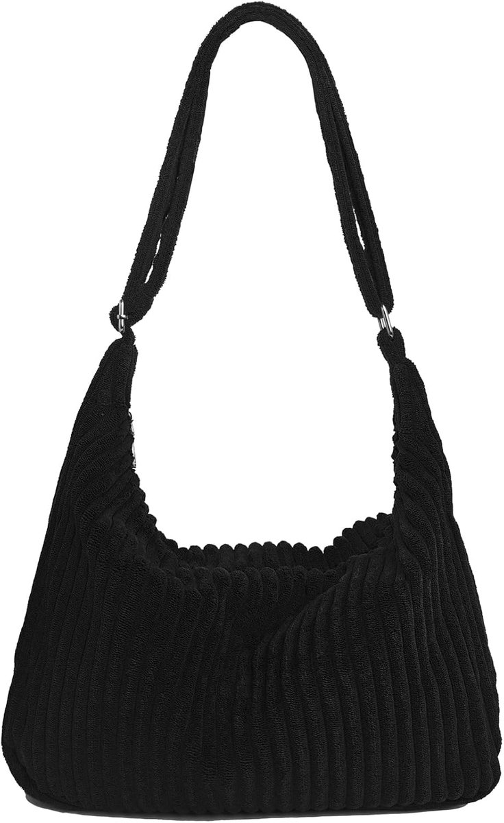 Vrouwen Corduroy Hobo Bag Verstelbare Riem Schoudertas Crossbody Tas Casual Purse Tote Bag Handtas