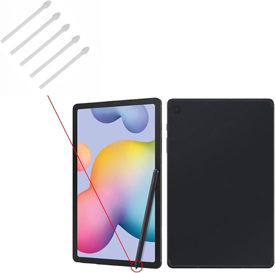 S-Pen Reservetips voor Samsung Galaxy Tab S7 FE/Tab S7/Tab S7+ Plus/Galaxy Tab S8/Tab S8+ Plus/Tab S8 Ultra Touch Stylus S Pen Tips Nibs gereedschapsset bijvullen, 5 stuks (grijs) — afbeelding 5