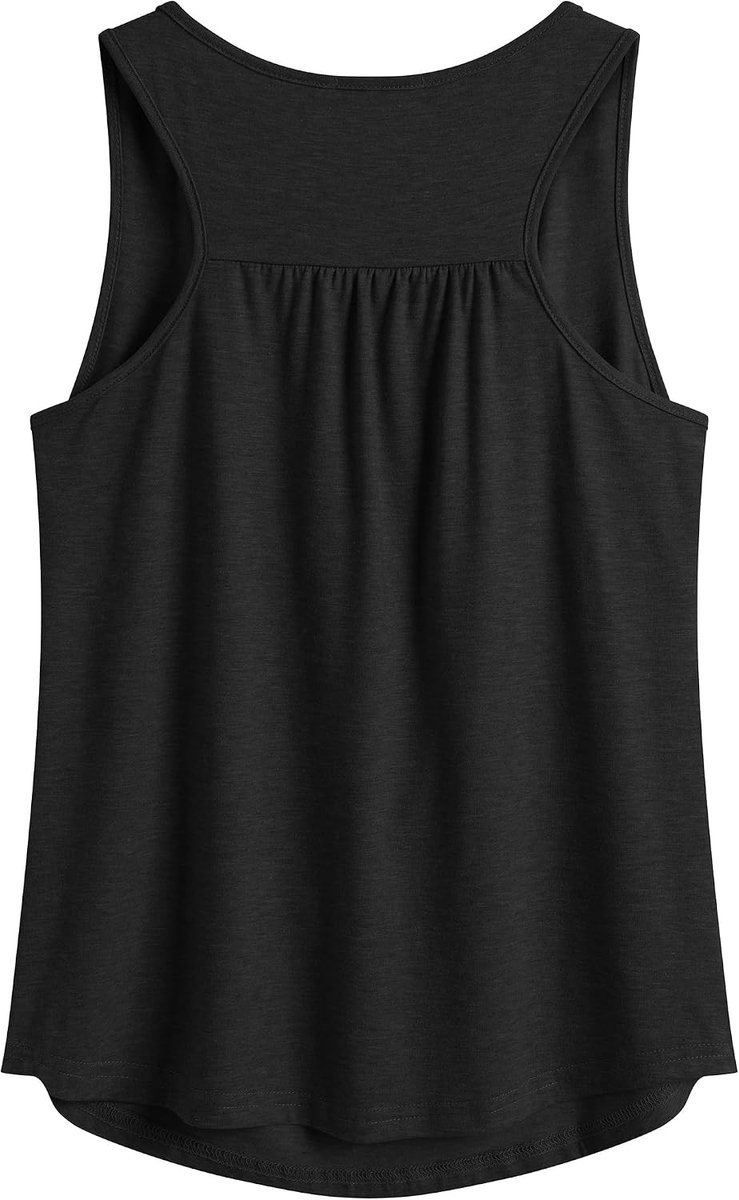 Dames Tanktop Sporttop Racerback Fitness Yoga Mouwloze Shirts Workout Tanktops, 2-Pack