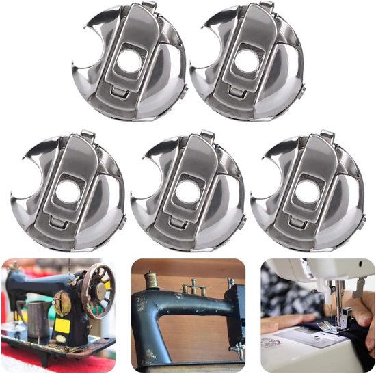 5 stks Naaimachine Spoelhuls, metalen Multifunctionele Borduurwerk Spoelhulzen Huishoudelijk Naaien Roterende Haak Spoelhuls voor VoorladenReserveonderdelen — afbeelding 4