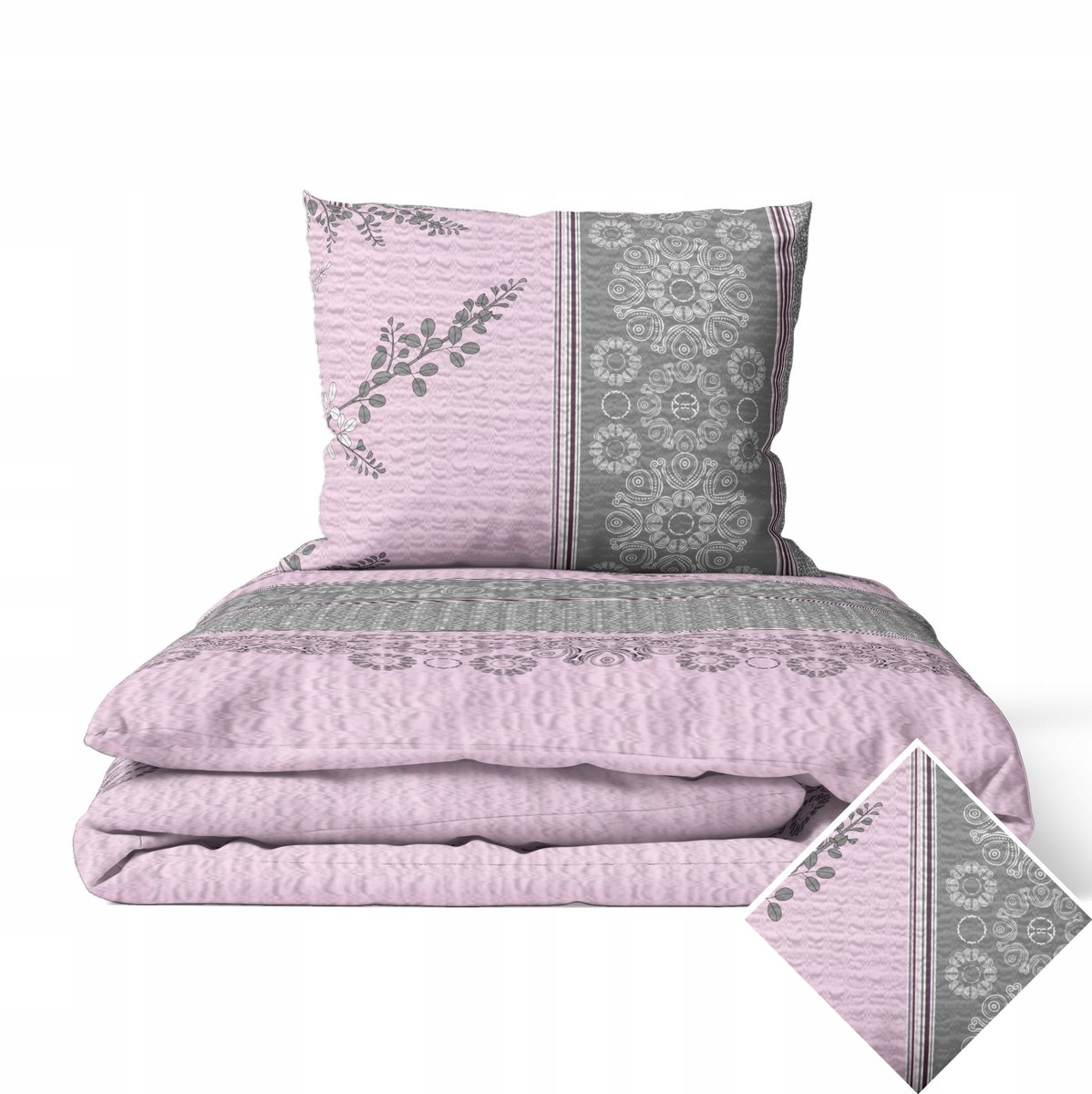 Merkloos Kora beddengoedset 140x200cm - 100% katoen