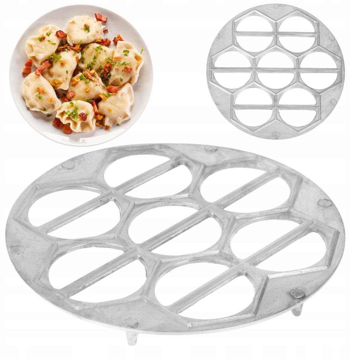 Metalen Pierogi mal voor 14 Perfect Homemade Pierogi