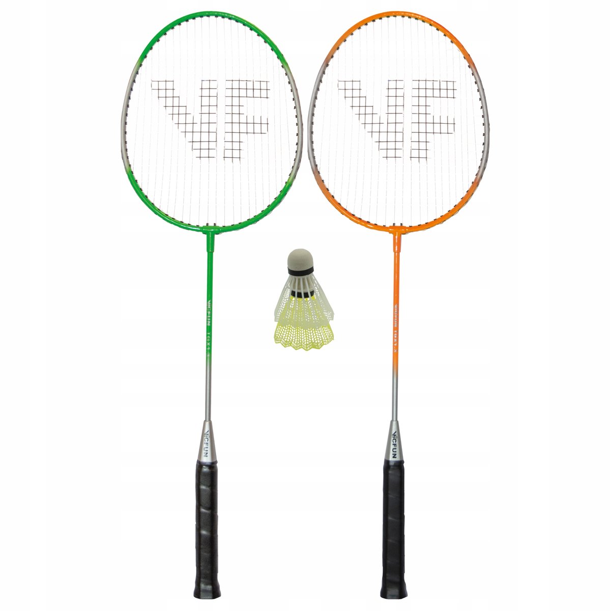 Badmintonset - 2 Rackets & 2 Shuttles - Hobby Staal