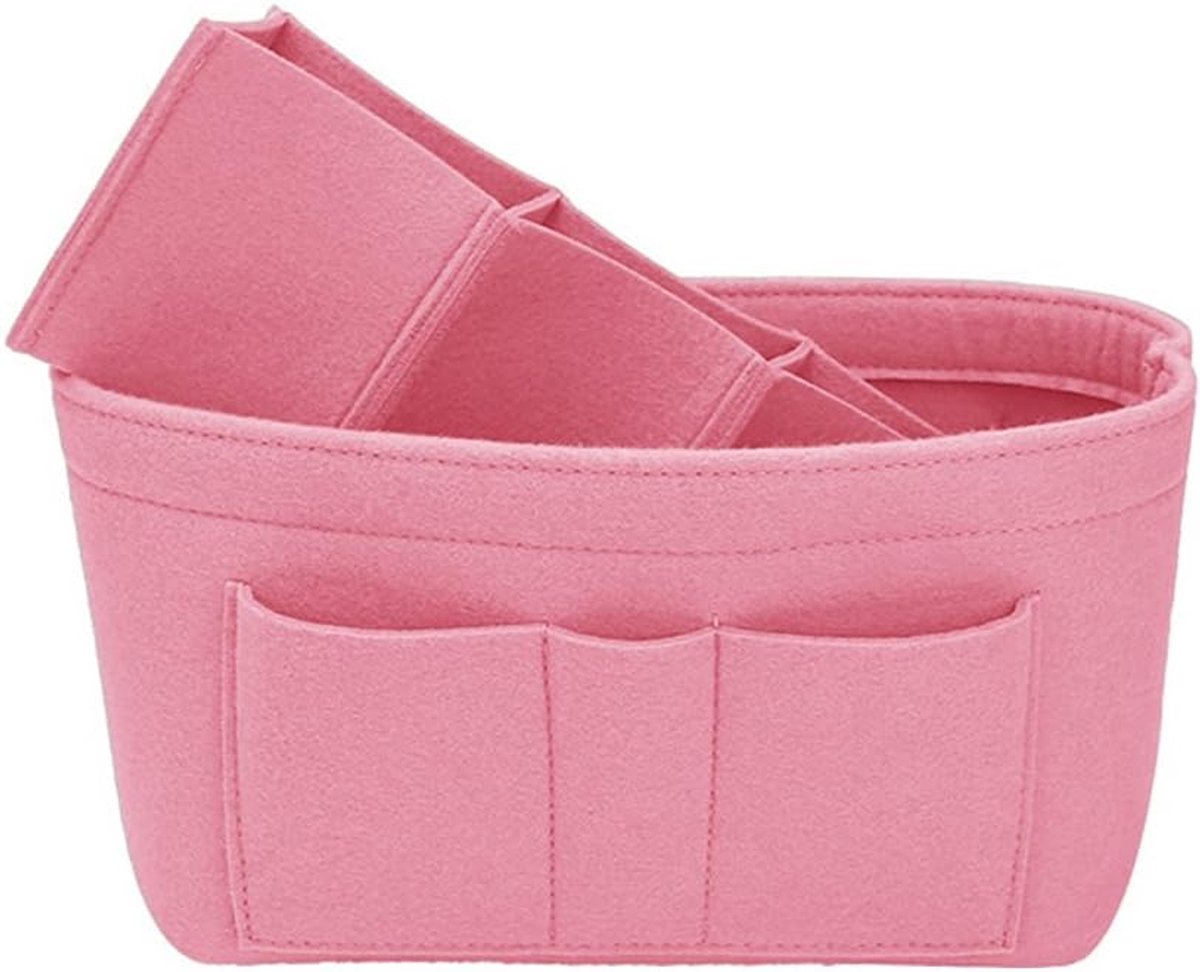 Handtas Organizer - Bag Organizer - Tas Organizer - Bag in Bag - Insert Tas - Met Grote Capaciteit en Binnenvakken – Bag Insert voor Cosmetica, Toiletartikelen en Reizen – 23 × 13 × 11 cm